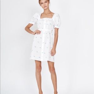 Sleeper Mini Brigette Linen Dress